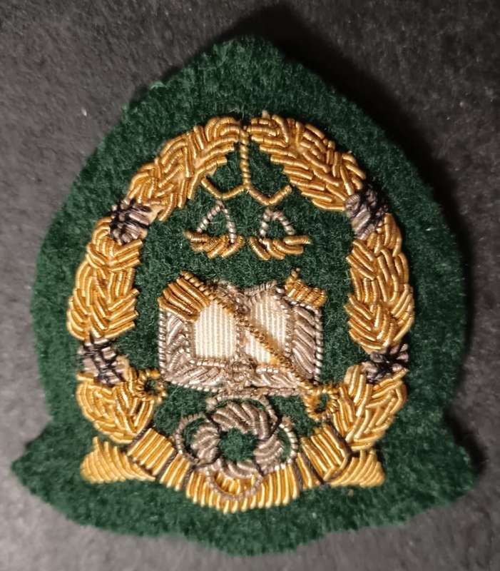 South African Prison Services Cap Badge ( Bullion Wire )