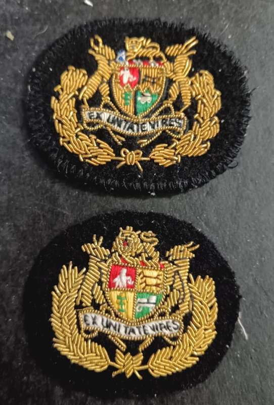 SADF - Navy Warrant Officer Rank Badges ( Bullion )