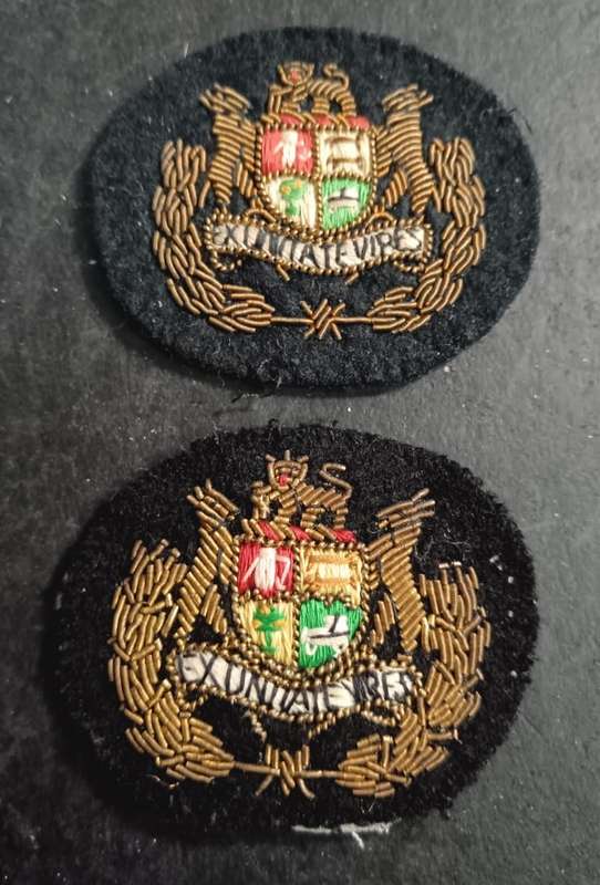 SADF - Navy Warrant Officer Rank Badges ( Bullion )