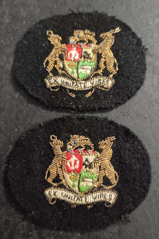 SADF - Navy Warrant Officer Rank Badges ( Bullion )