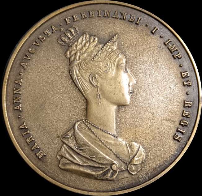 1836 Prague Coronation Medal of Ferdinand I and Maria Anna Augusta