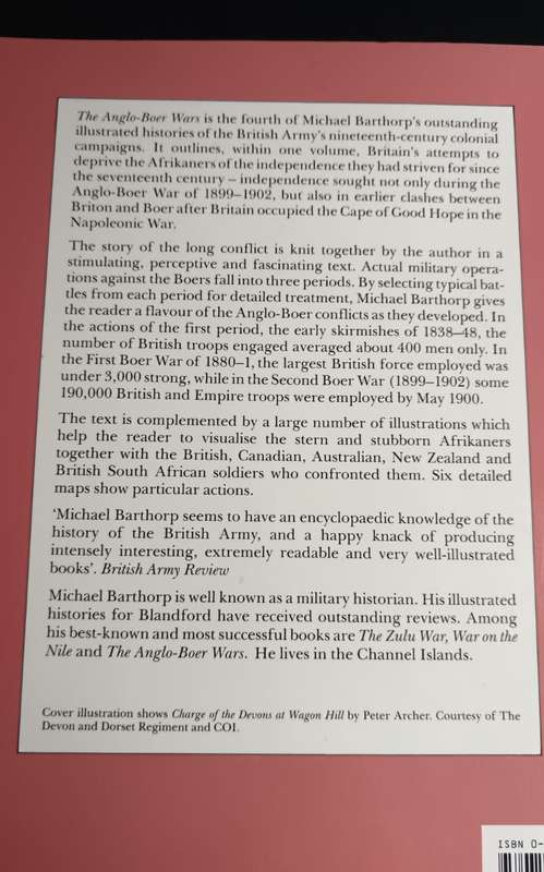 THE ANGLO-BOER WARS 1815-1902 BY MICHAEL BARTHORP
