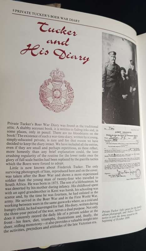 Private Tuckers Boer War Diary.  Todd, Pamela & Fordham, David (compiled and designed)