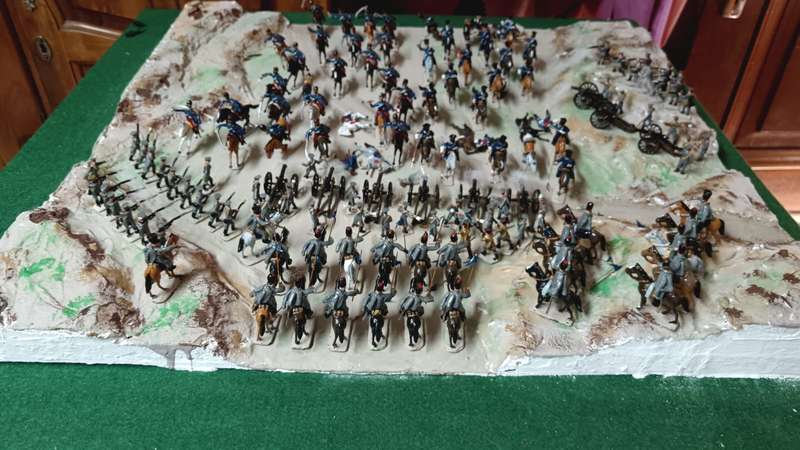 Collection Only - Handmade Battle Scene ( Lead Hand Painted )