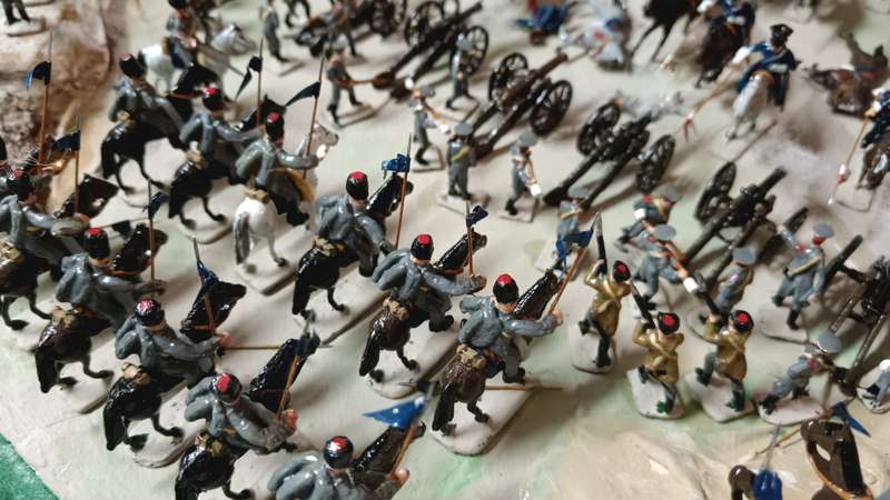 Collection Only - Handmade Battle Scene ( Lead Hand Painted )