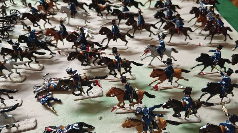 Collection Only - Handmade Battle Scene ( Lead Hand Painted )