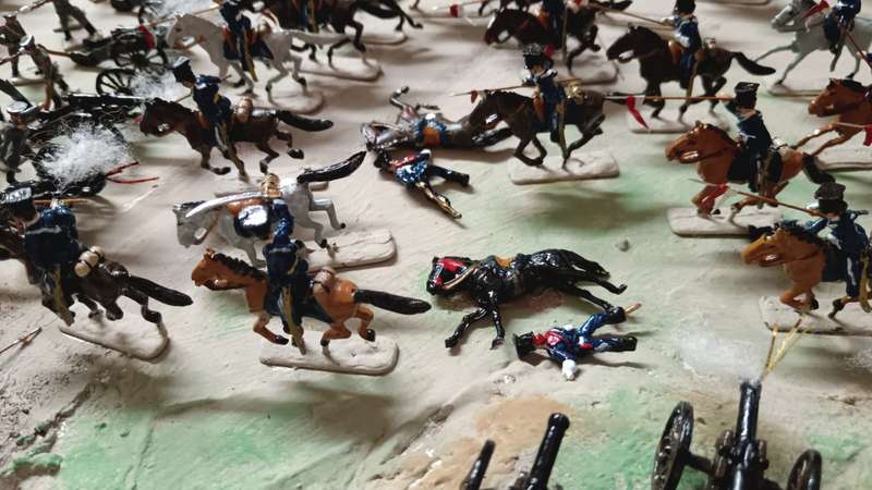 Collection Only - Handmade Battle Scene ( Lead Hand Painted )