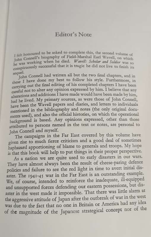 Wavell, supreme commander, 1941-1943 / [by] John Connell, edited and completed by Michael Roberts