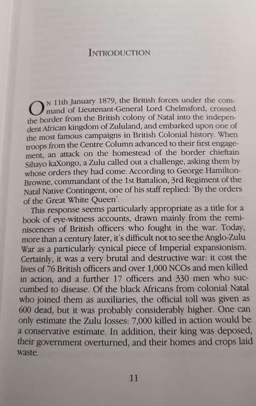 Signed by Author - By The Orders Of The Great White Queen: An Anthology of Campaigning in Zululand,