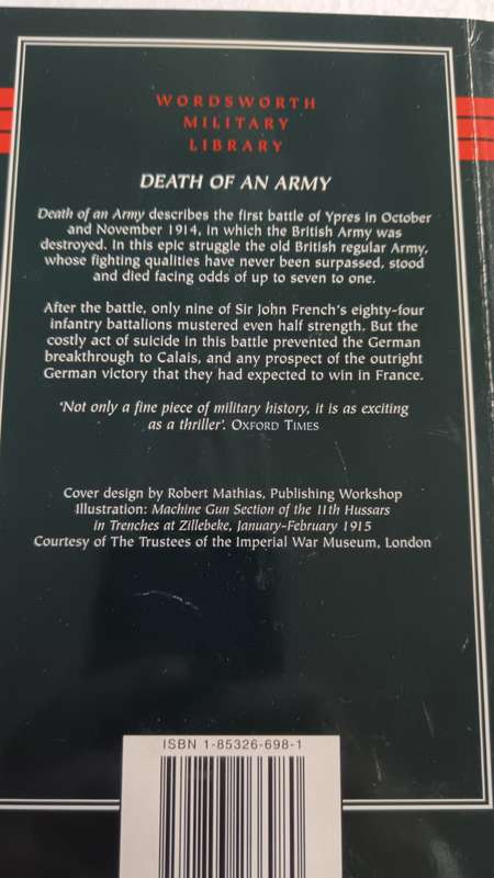 Death Of An Army: Anthony Farrar-Hockley