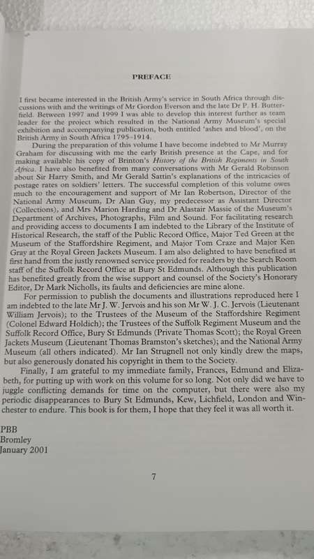 The British Army in Cape Colony : soldiers' letters and diaries 1806-58
