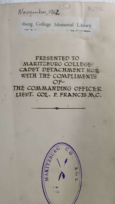 NATAL CARBINEERS The History Of The Regiment From Its Foundation