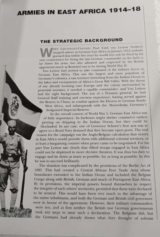 Armies in East Africa 1914-18