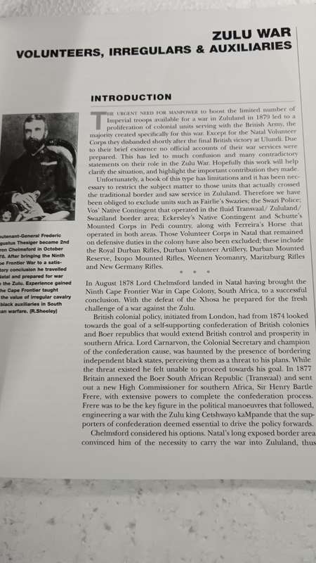 Zulu War: Volunteers, Irregulars & Auxiliaries Book by Ian Castle