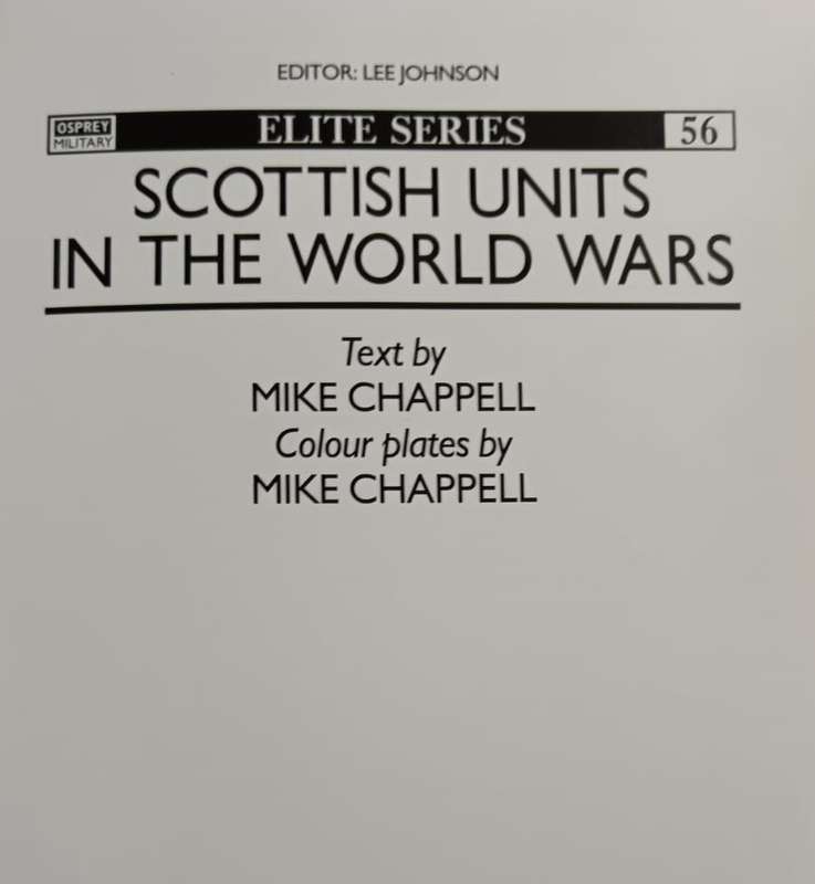 Scottish Divisions in the World Wars Book by Michael Chappell