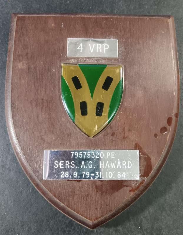 SADF - 4 Vehicle Reserve Plaque