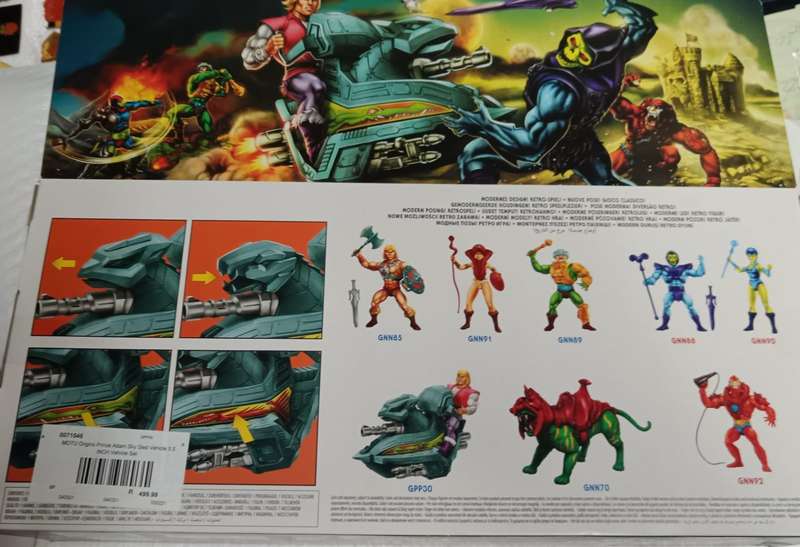 Masters of the Universe: Origins - Prince Adam + Sky Sled Action Figure