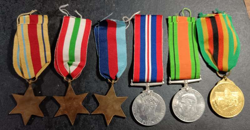WW2 Full Size Group with Zimbabwe Independance Medal