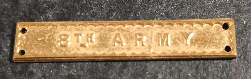 Full Size - World War Two 8th Army Clasp