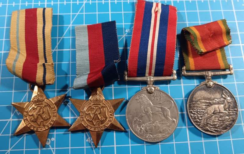 Full Size - World War Two 8th Army Group of 4: Van Niekerk