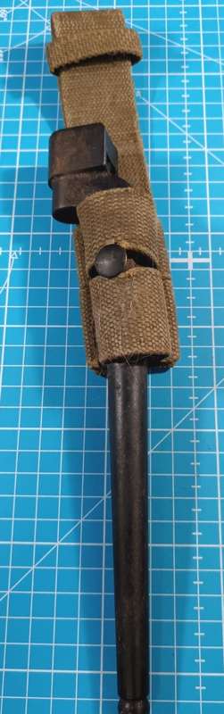 Complete British MKII Bayonet with Frog and Scabbard
