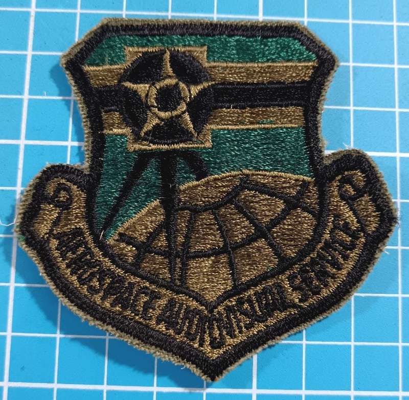 USAF Aerospace Audiovisual Service Insignia Badge Emblem Crest Subdued Patch