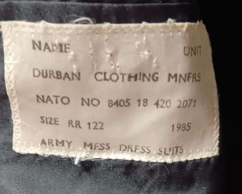 SADF - Complete Mess Dress Uniform