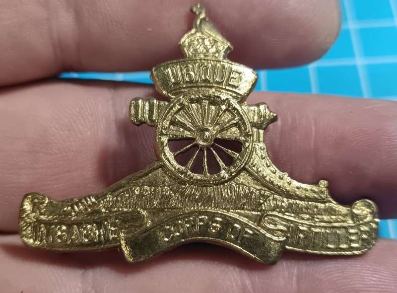 Zimbabwe Corps of Artillery Cap Badge