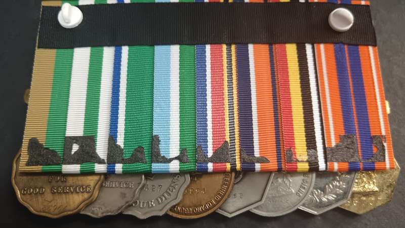 SADF - Full Size 20 Year Service Medal Group of 8 Medals
