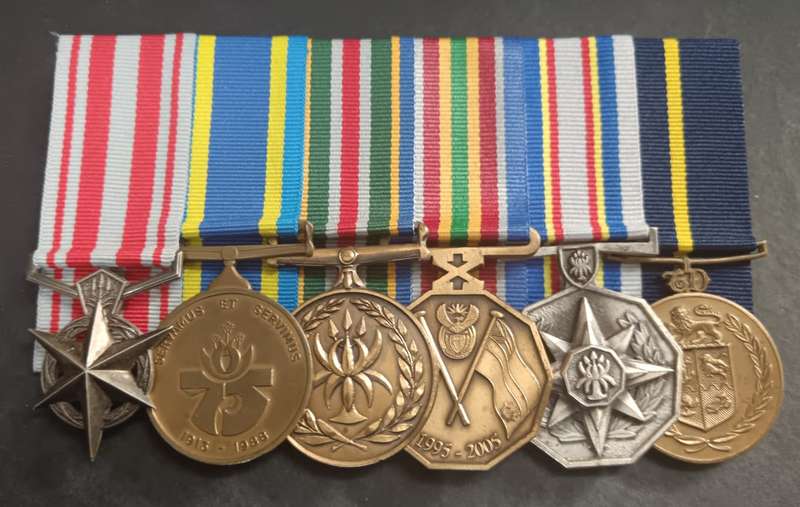 Full Size SAP Medal for Combatting Terrorism Group of 6 : 2 Sterling Silver Medals