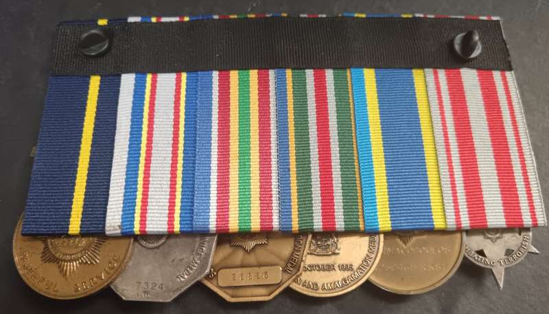 Full Size SAP Medal for Combatting Terrorism Group of 6 : 2 Sterling Silver Medals