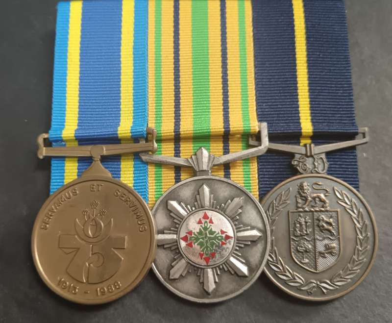 Full Size SAP Medal Group of 3 : 1 Sterling Silver Medal