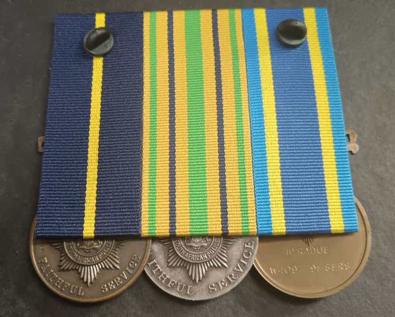 Full Size SAP Medal Group of 3 : 1 Sterling Silver Medal