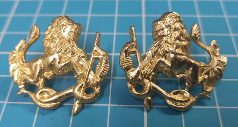 Zimbabwe - Collar Badge Pair