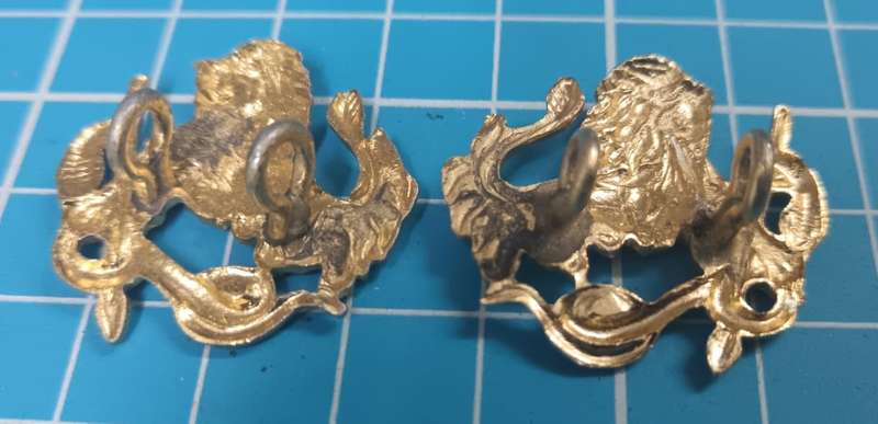 Zimbabwe - Collar Badge Pair