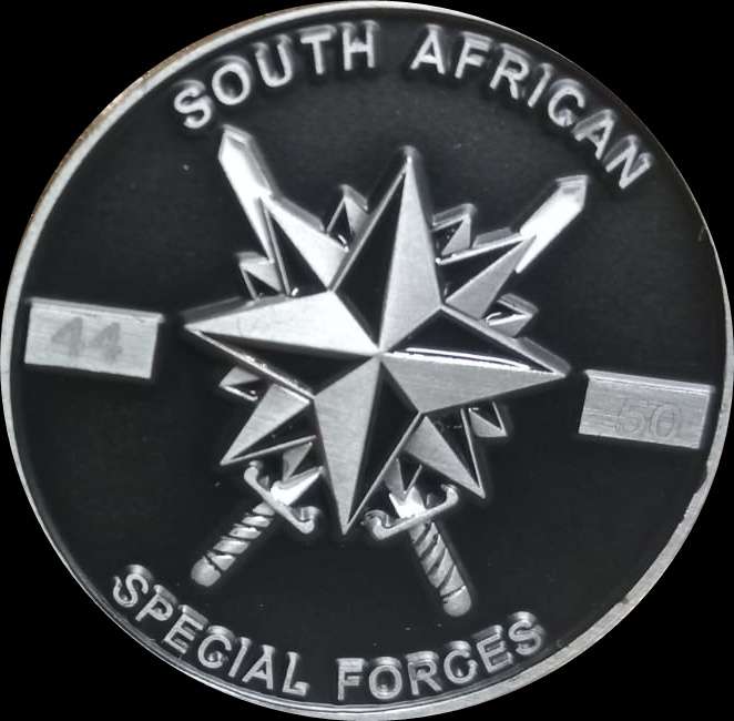 SADF/SANDF - 4 Special Forces ( Recce ) Challange Coin ( Numbered )