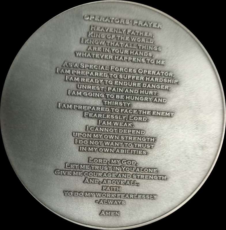 SADF/SANDF - Large Special Forces ( Recce ) Challange Coin ( Special Piece )
