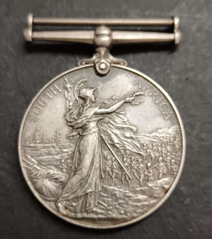 Full Size Boer War QSA Medal:PTE J.C Eckley ( Steynsburg Town Guard )