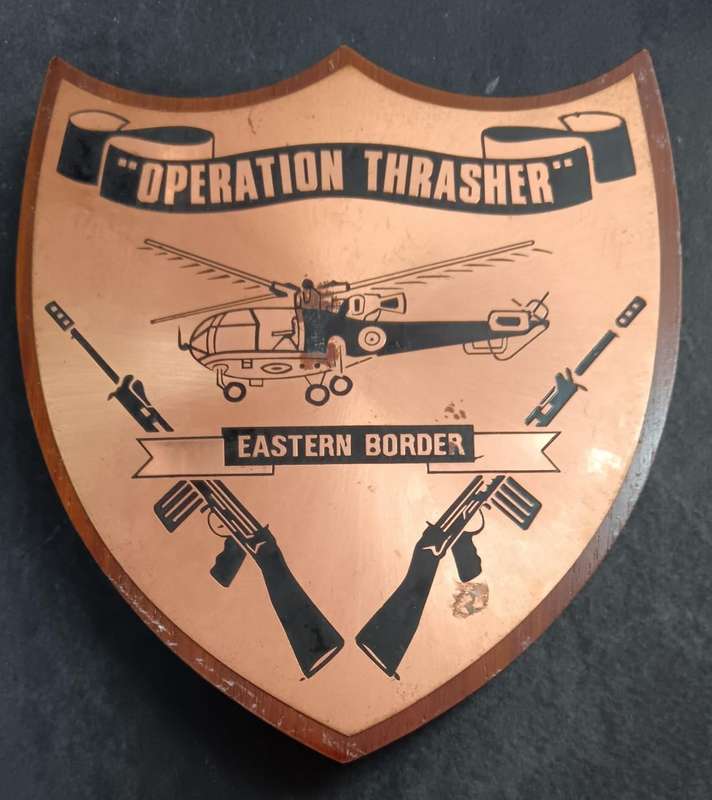 Rhodesia - Operation Trasher Plaque