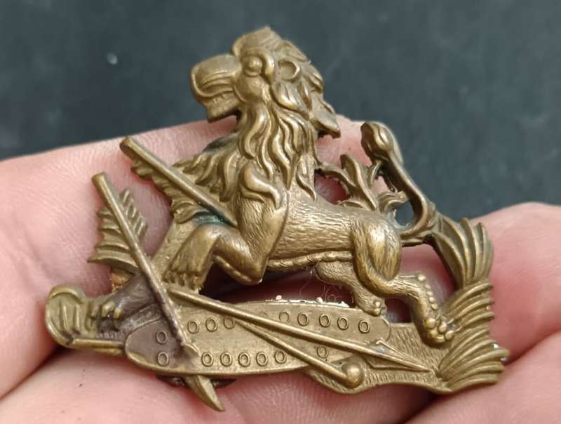 Rhodesia  B.S.AP. Brass Helmet/Shako Badge Sold!