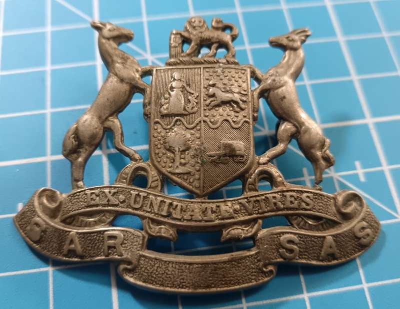 Vintage SAS/SAR Railway Cap Badge