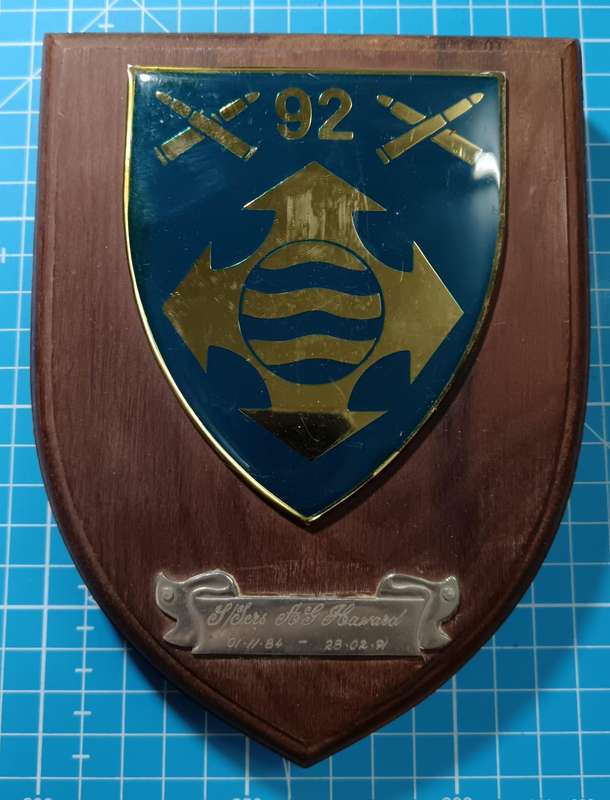 SADF - 92 Ammo Depot Plaque