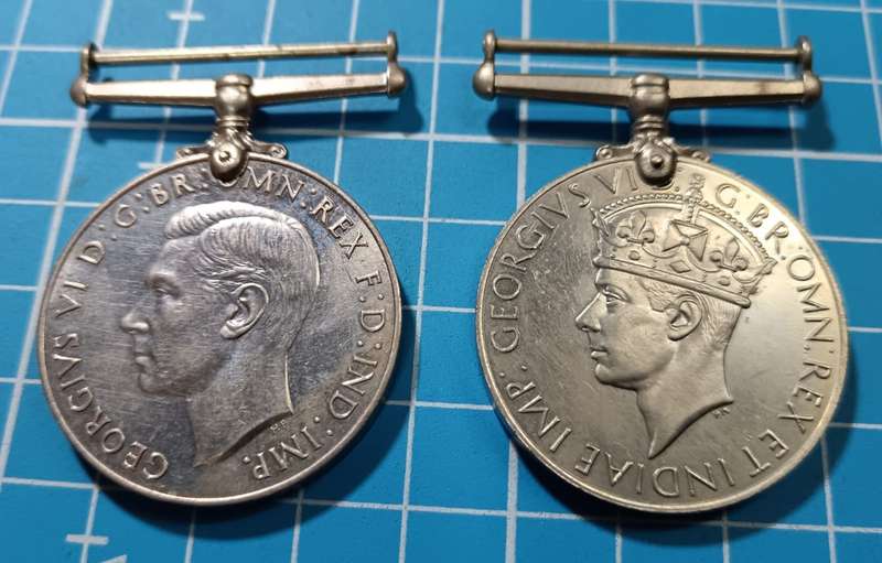 Full Size World War Two British Issue Pair - War and Defence Medals