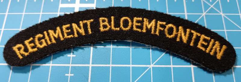 SADF - Regiment Bloemspruit Shoulder Title