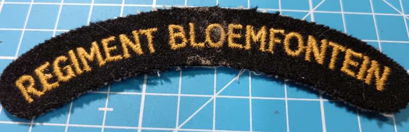 SADF - Regiment Bloemspruit Shoulder Title