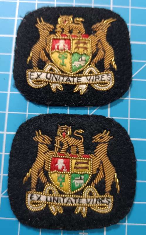 SADF - Navy Warrant Officer Ranks ( Bullion Wire )