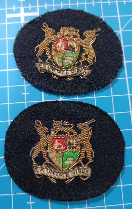 SADF - Navy Warrant Officer Ranks ( Bullion Wire )