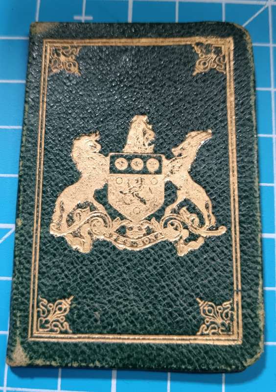 Cape Town 1897 - First Aider Certificate