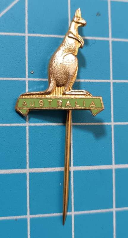 Vintage Austalian Rugby Stick Pin Badge