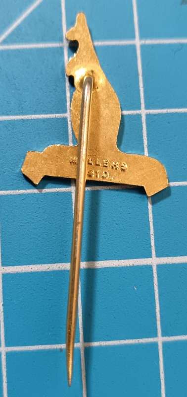 Vintage Austalian Rugby Stick Pin Badge